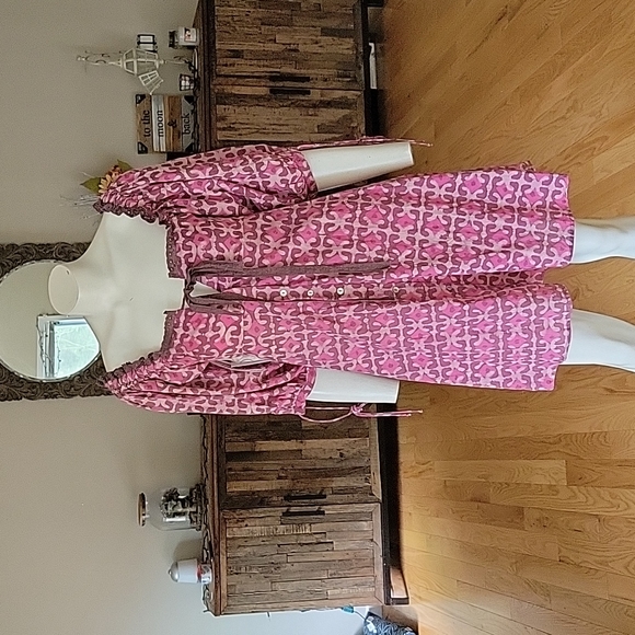 Free People × Kinga Csilla Waxed Ambrose Printed Lace Dress - Picture 5 of 16